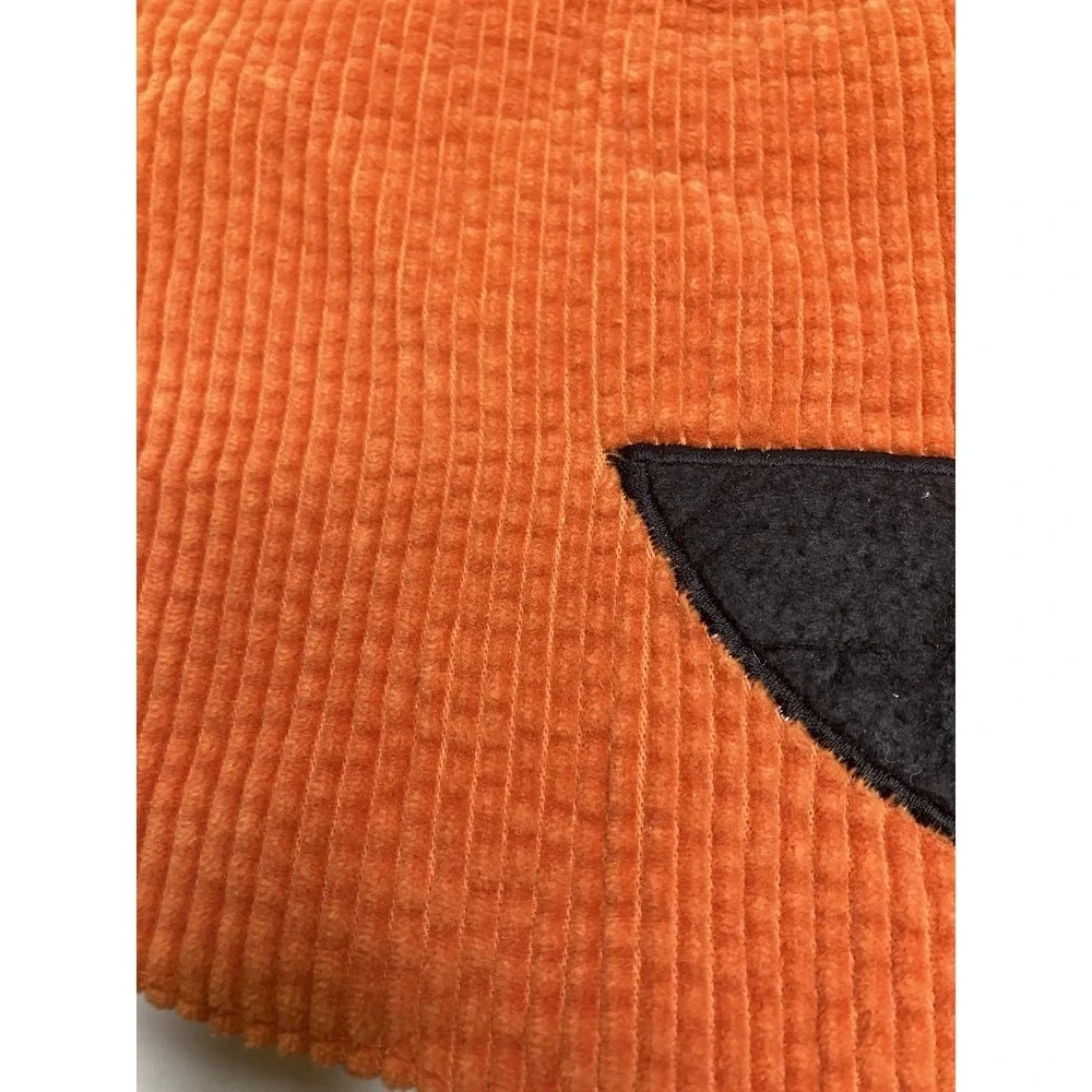Sweet Street‎ Placemat Jack-o'-lantern Halloween Fall Corduroy Orange Black